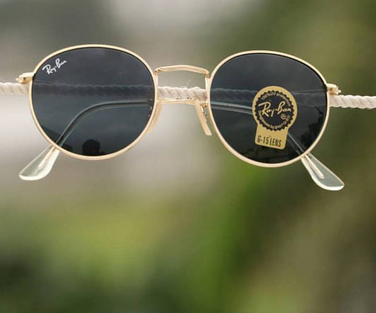 New Stylish Black & Black 3447 Round Sunglasses For Men