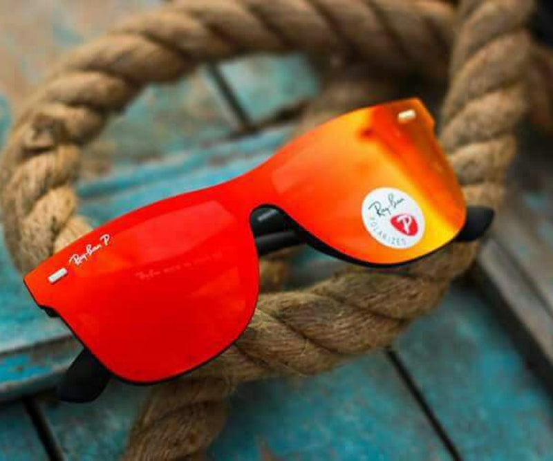 New Square Model Unique Design Orange& Black 650 Model Sunglasses For Men.