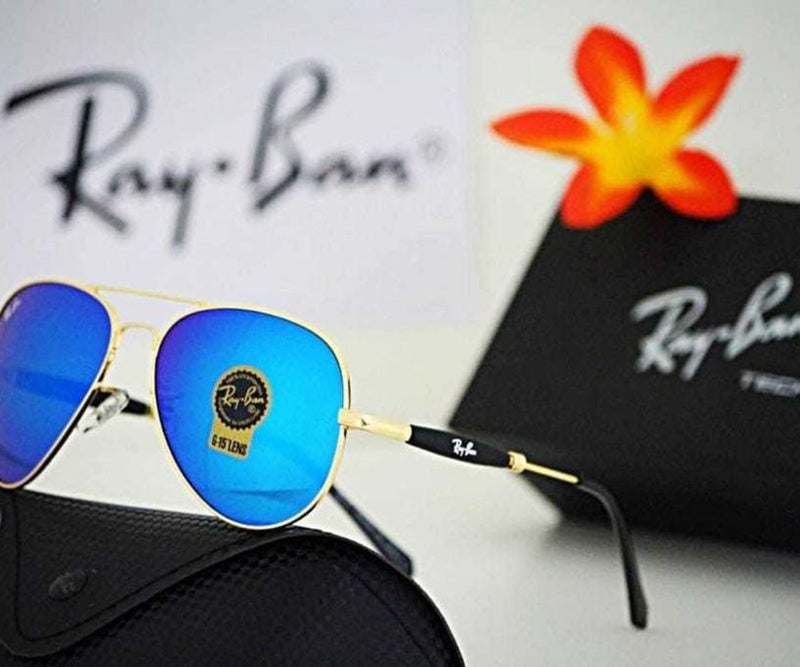 New Fashion Arrival Aqua Blue & Gold 3517 Oval Trendy Hot Favorite Sunglasses For Everyone.