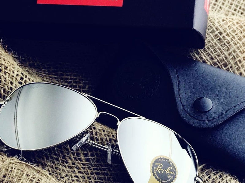 New Stylish Silver & Silver 3026 Wayfarer Sunglass For Unisex